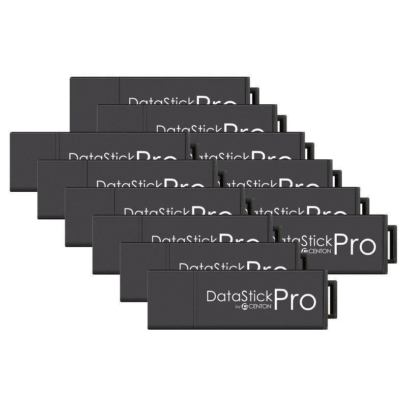 Centon MP ValuePk USB 3.0 Datastick Pro 16GB, 10Pk Bulk - Black (S1-U3P6-16G-10B)