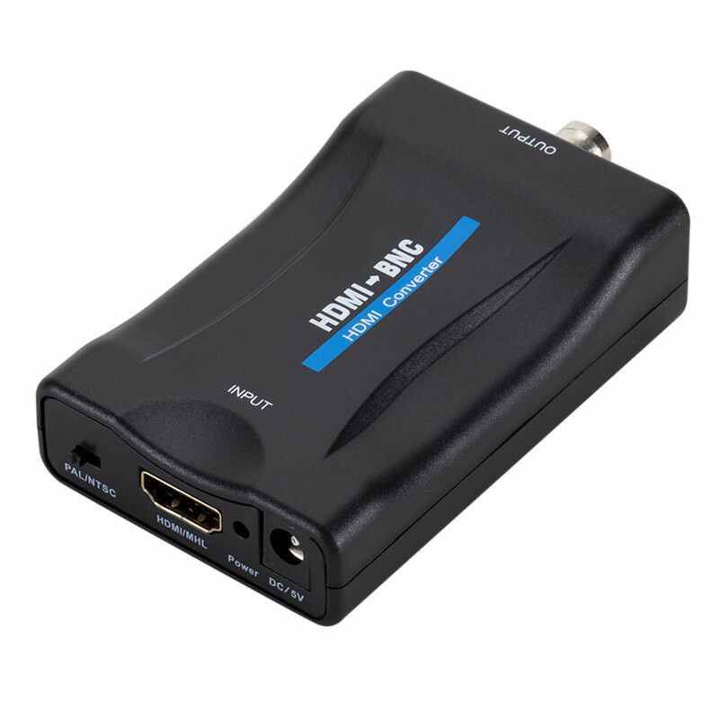HDMI to BNC adapter converter,HDMI to BNC Video Adapter compatible with PAL / NTSC