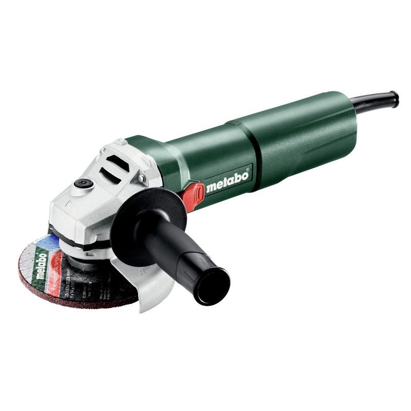 Metabo 603614420 W 1100-125 11 Amp 12,000 RPM 4.5 in. / 5 in. Corded Angle Grinder with Lock-on