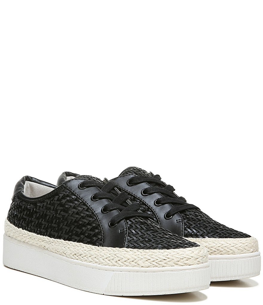 Franco Sarto Hyria Woven Lace-Up Platform Sneakers