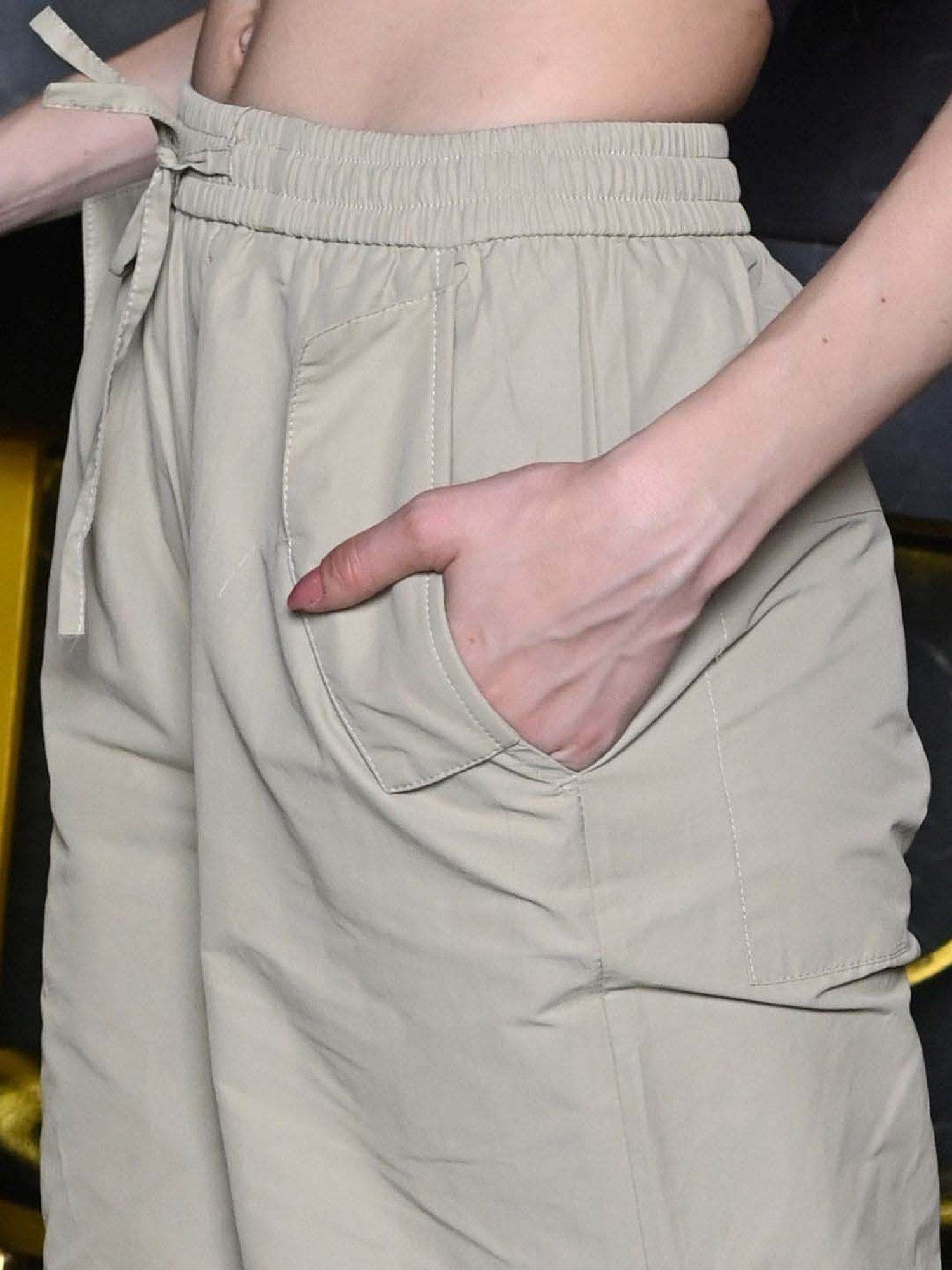 Odette Green High Rise Flared Pants