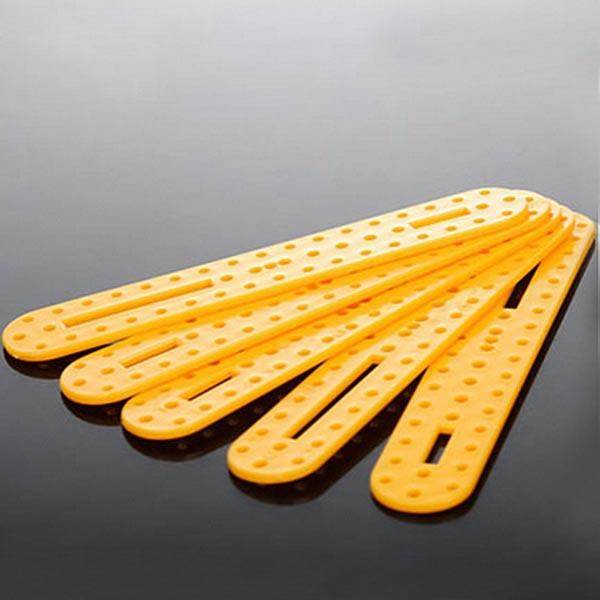 5pcs curved bar plastic strip trolley robot curved lever DIY model accessories