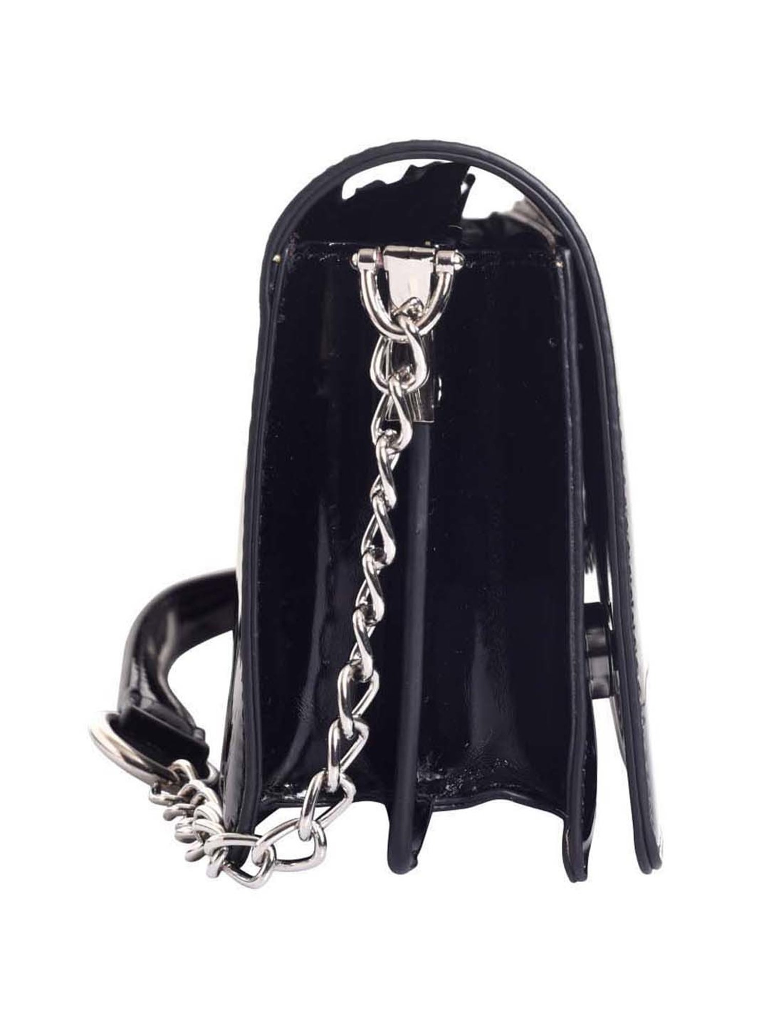 Lino Perros Black Solid Medium Shoulder Bag