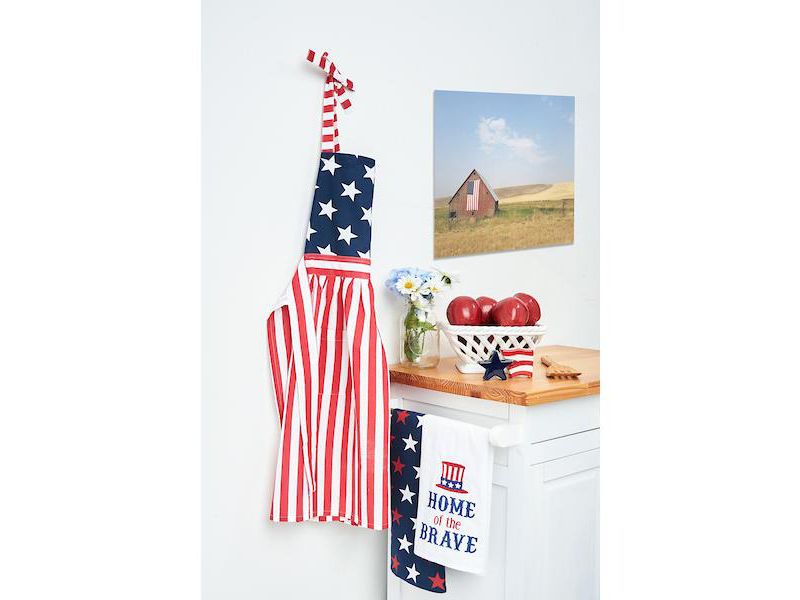 C&F Home Stars and Stripes July 4th Apron
