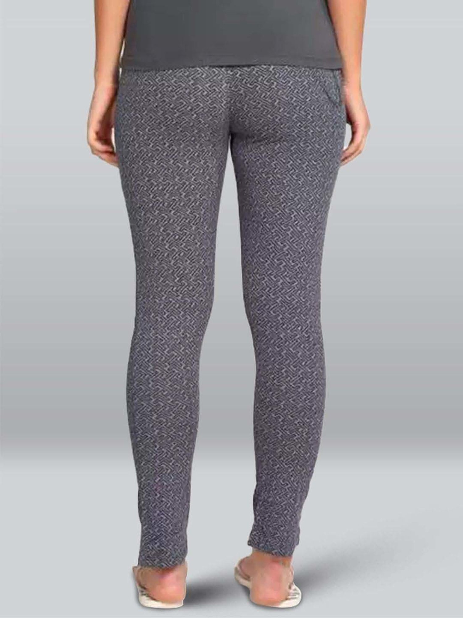 Lyra Pewter Grey Printed Pyjamas