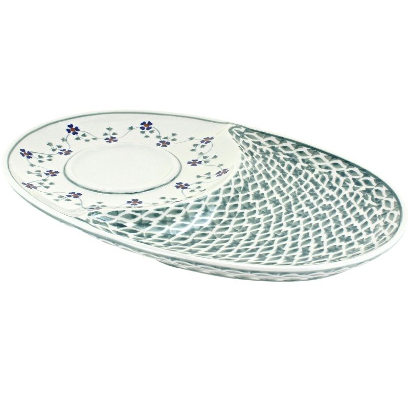 Square Melamine Polka Dot Dinner Plate 10.5" Gray Mist - Room Essentials™