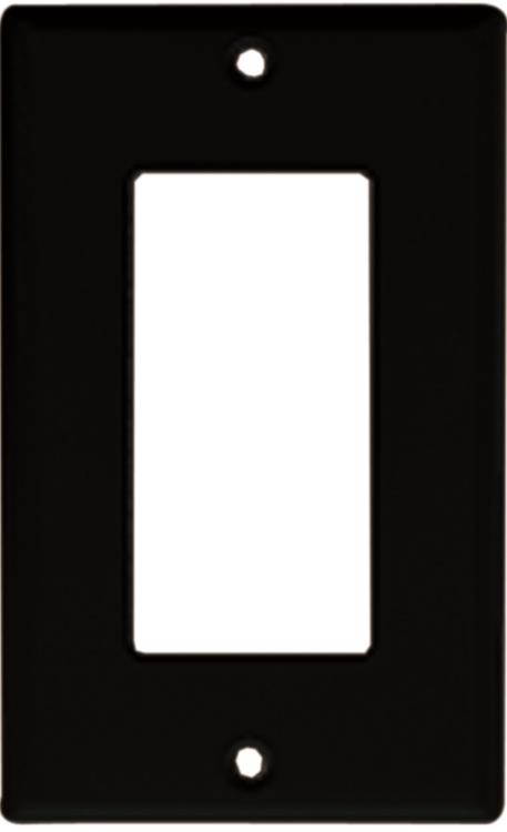 1 Gang Decora Plate Black