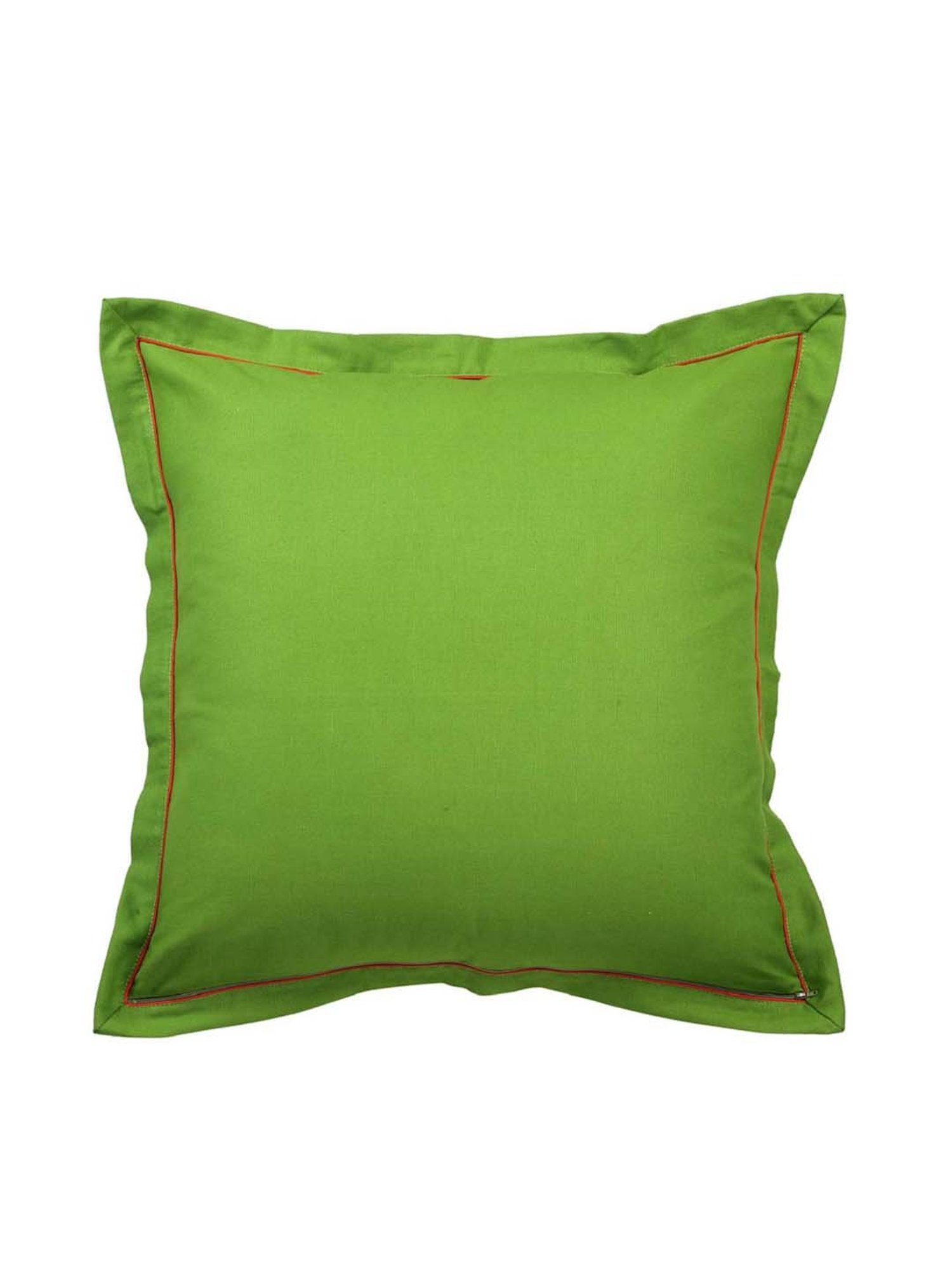 Swayam Green Cotton 60 cm x 60 cm Cushion Covers - Set of 5