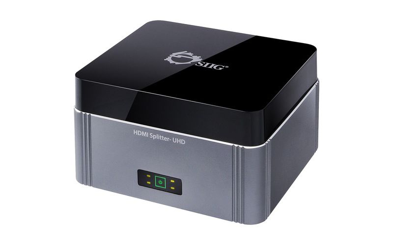 SIIG Premium 4-Port HDMI Splitter with EDID - 4Kx2K 60Hz - 3840 ?? 2160 - 340 MHzMaximum Video Bandwidth - 65.62 ft Maximum Operating Distance