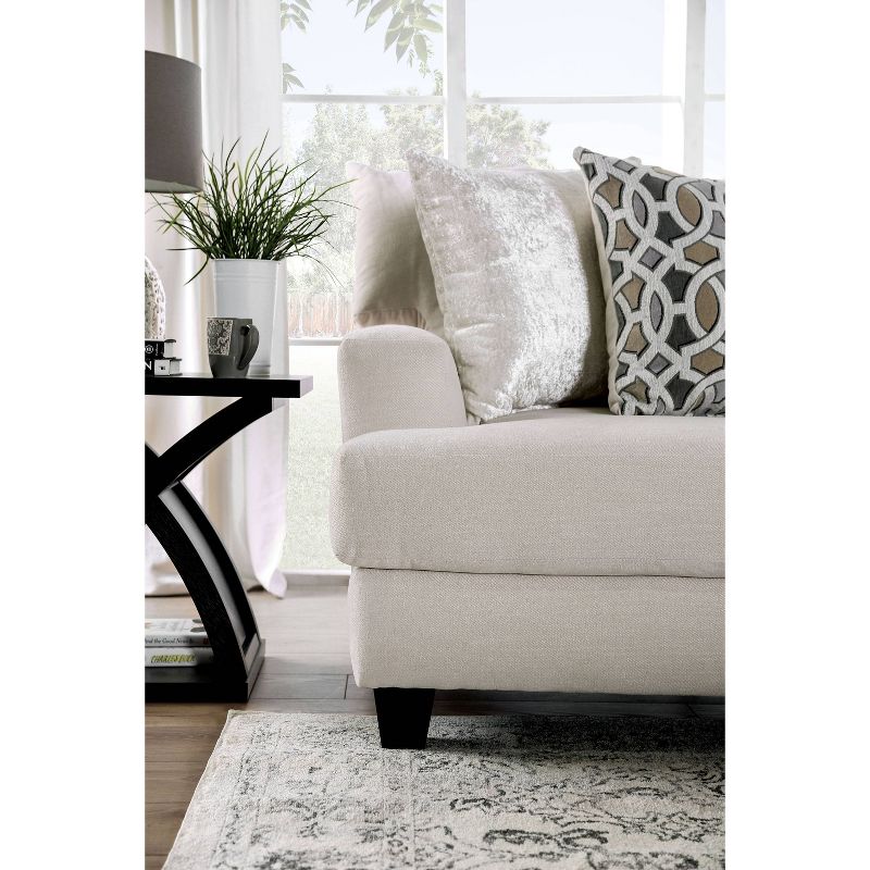 5pc French Seamed Sectional Mona Abstract Gray - Project 62™