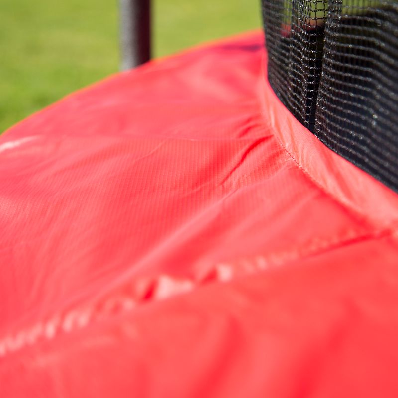 Skywalker Trampolines 15' Round Jump-N-Toss Trampoline with Enclosure - Red