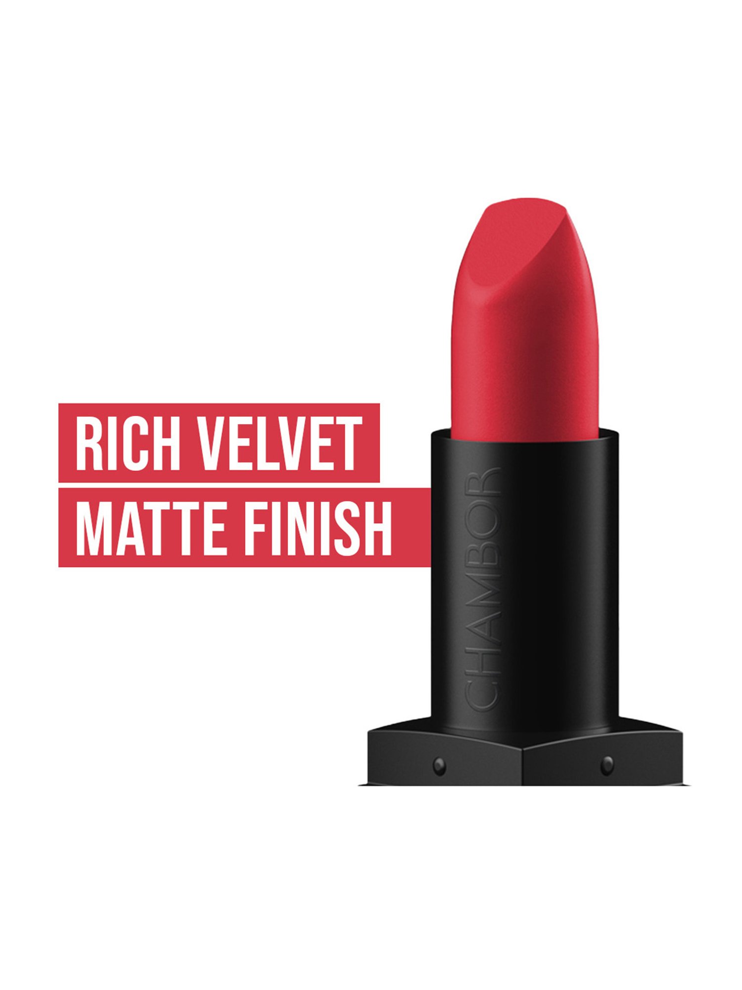 Chambor Matte Riot Lipstick Fire Engine - 4.5 gm