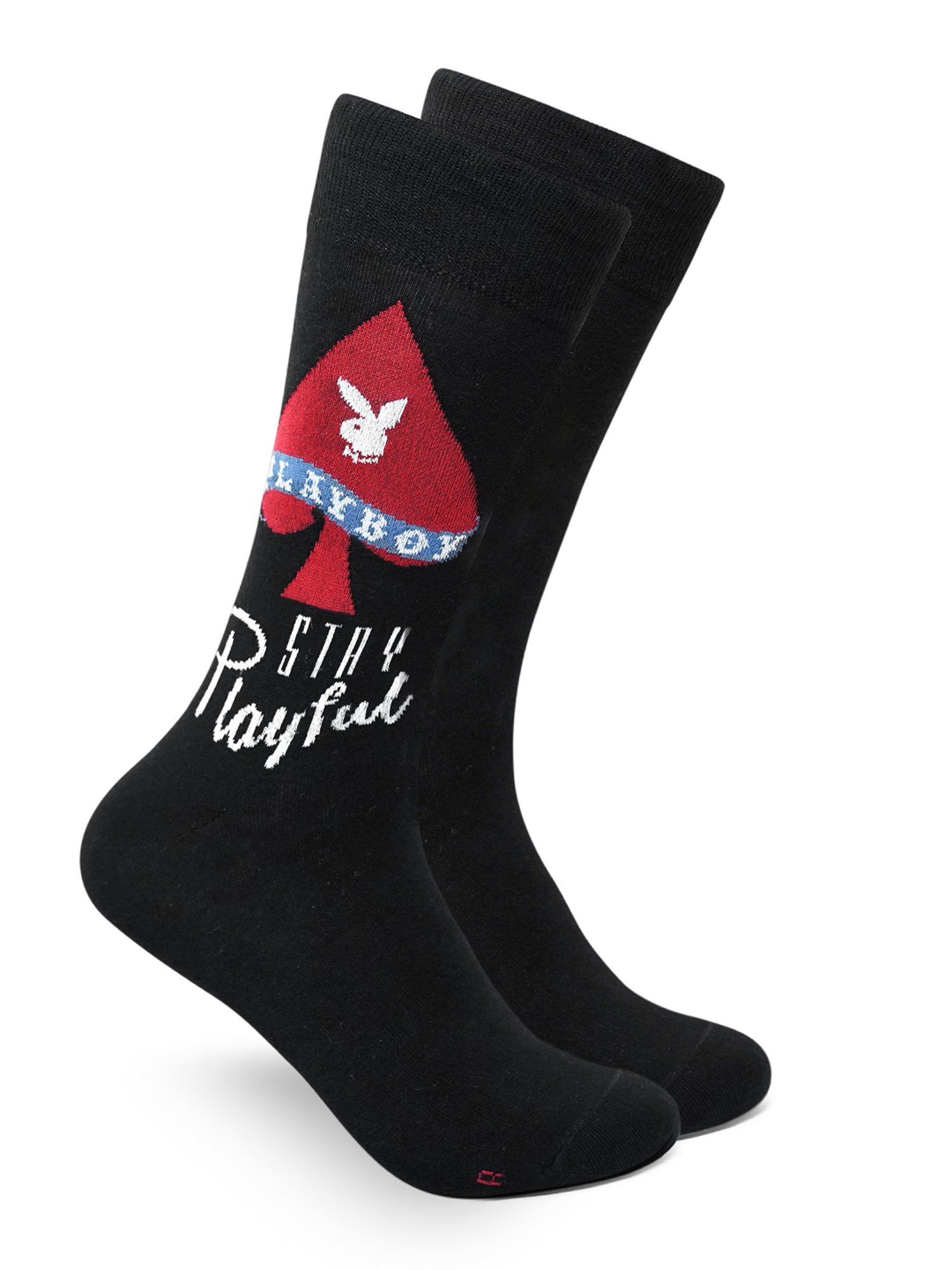 BALENZIA Black Printed Socks - Pack of 2
