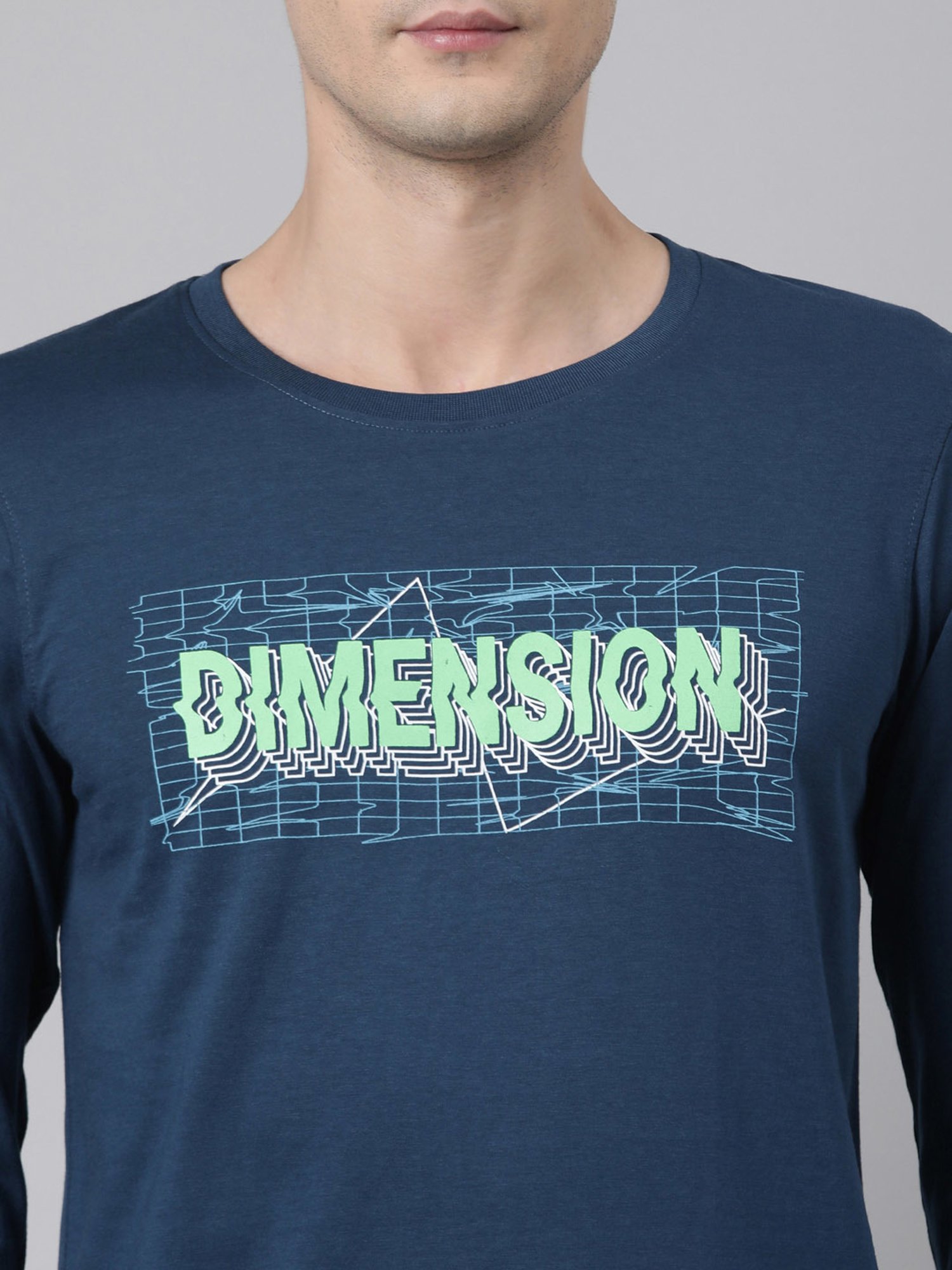 Dixcy Scott Originals Blue Regular Fit Printed Crew T-Shirt