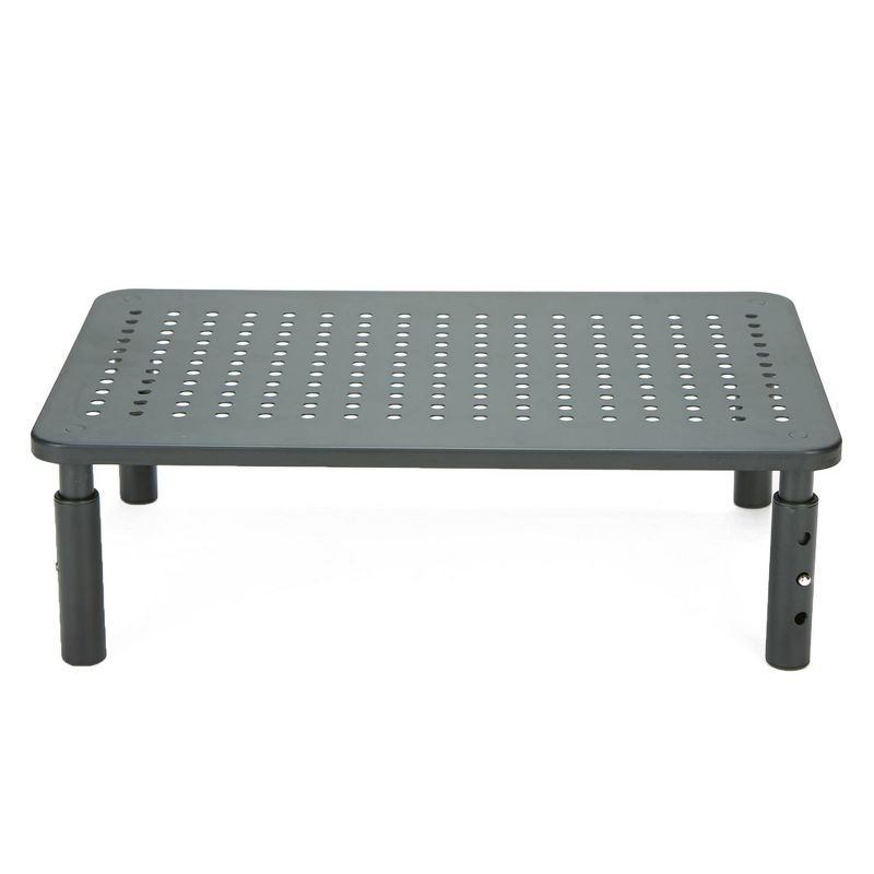 Mind Reader Rectangle Monitor Stand Ventilated Metal Black