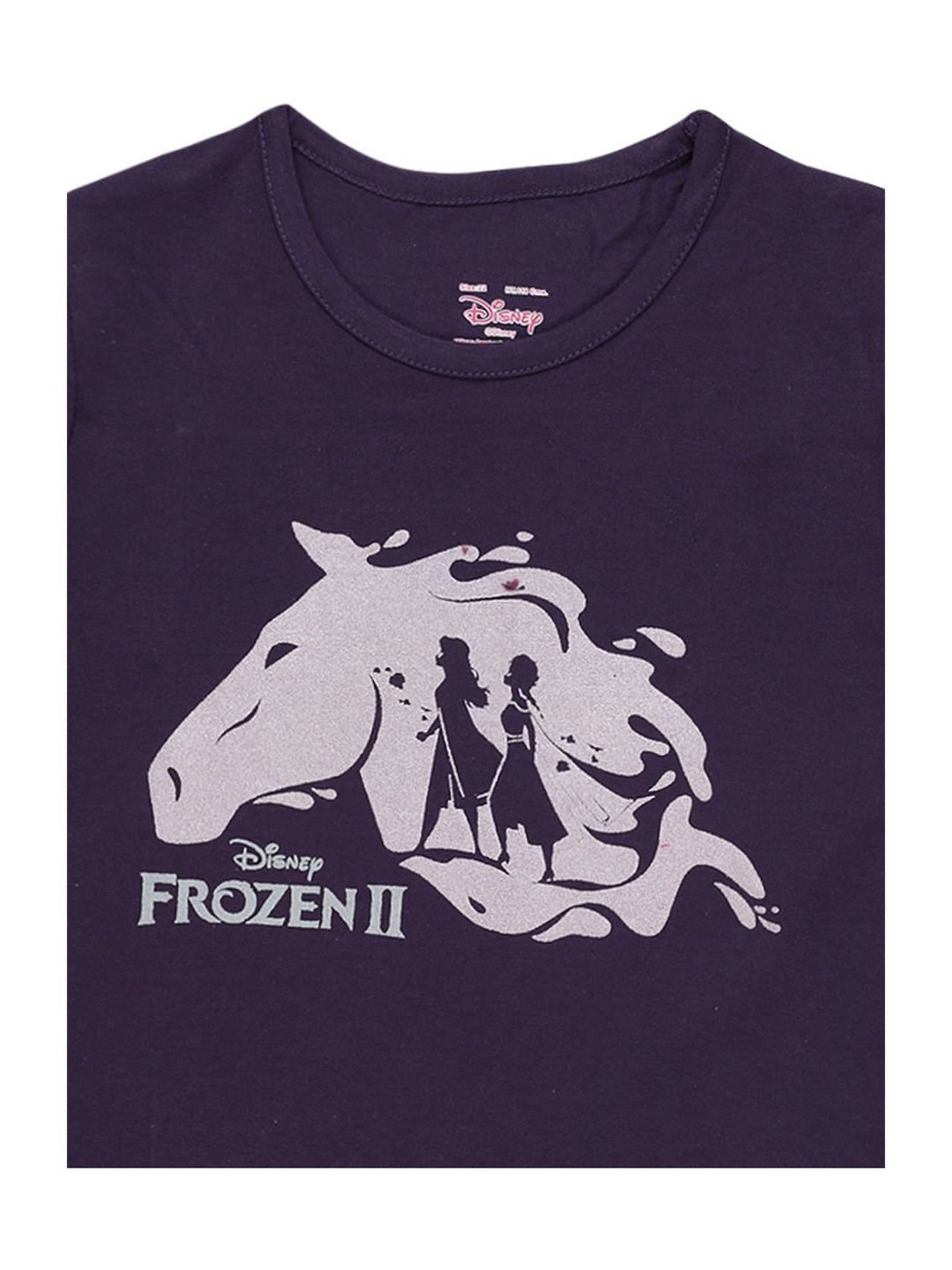 Proteens Kids Purple Cotton Printed Full Sleeves T-Shirt