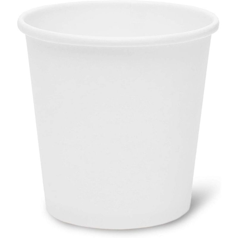 300-Count 4oz Paper Cup, Insulated Cups for Cold & Hot Drink, Small Disposable, Espresso, Mouthwash, White