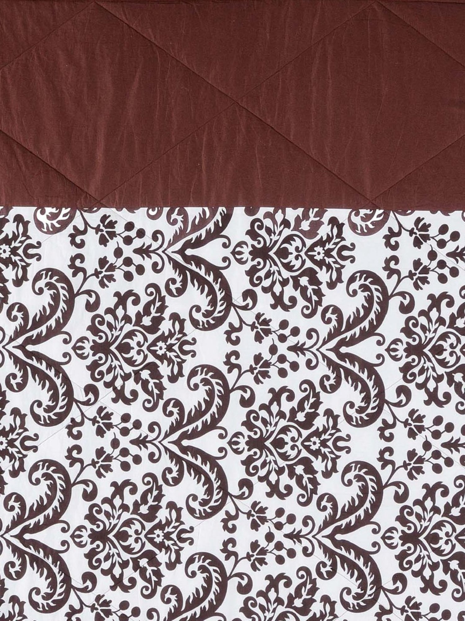 Swayam Brown Eyelet Door Curtain - Single Piece (7 Ft)