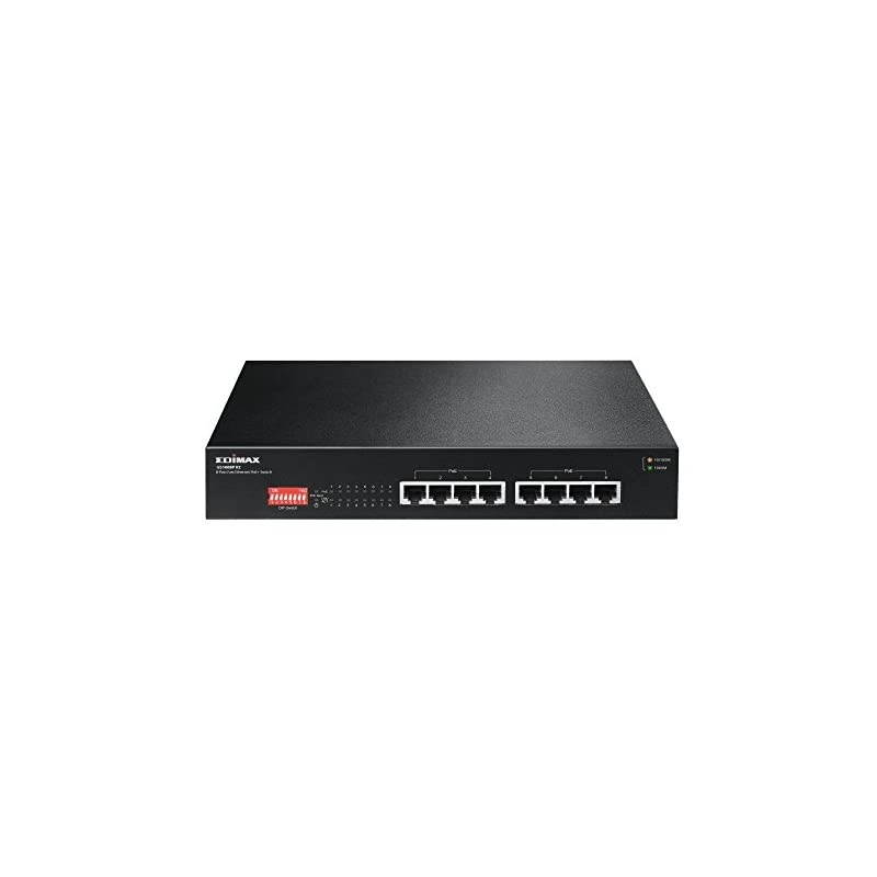 Long Range 8 Port PoE+ Gigabit Switch Supports Long Range Upto 200M PortBase VLAN QoS Autodetect PD Total 130W GS1008P V2