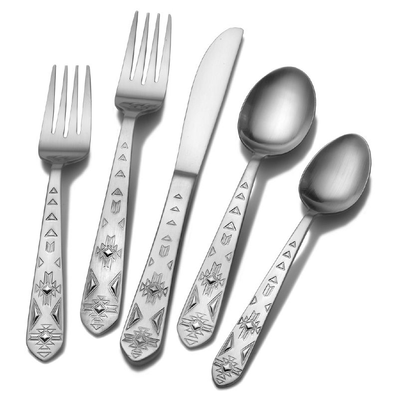 Gourmet Settings 20pc Twist Flatware Set