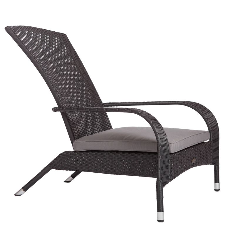 Coconino Outdoor Patio Wicker Chair Black - Balkene Home