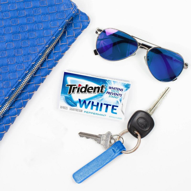 Trident White Peppermint Sugar Free Gum - 16ct