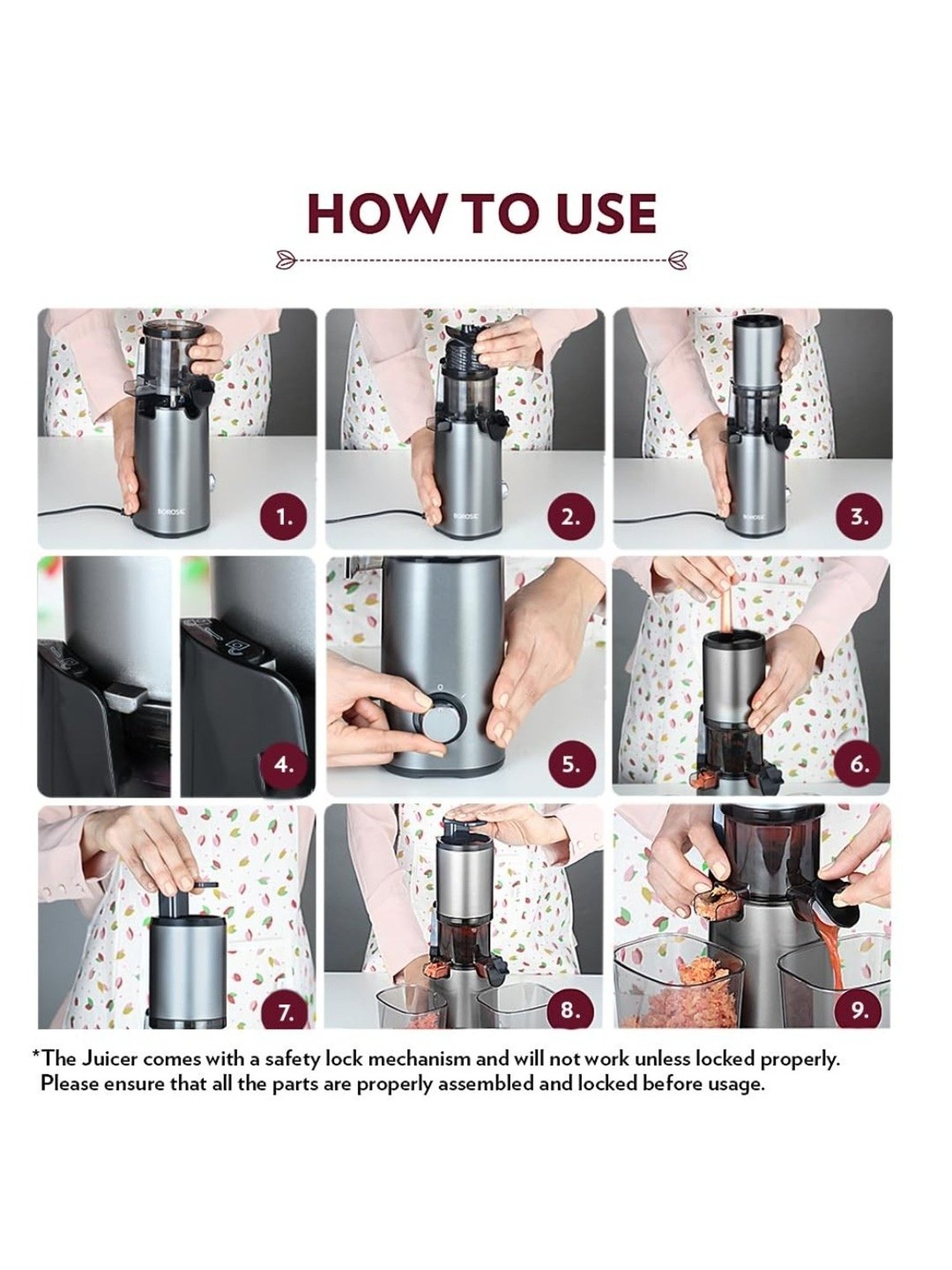 BLACK+DECKER BXCJ0101IN Citrus Juicer 30 Watt 1L (White)