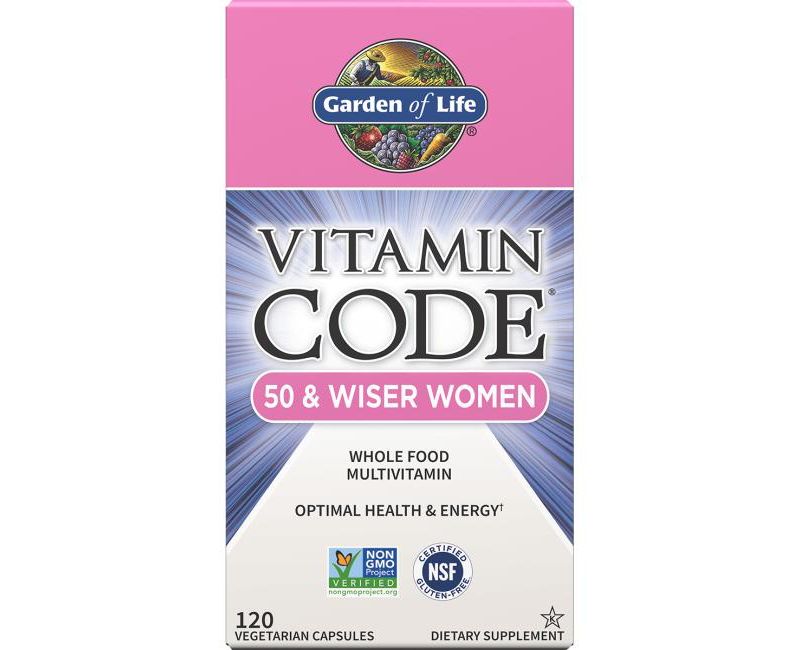 Garden of Life Multivitamins Vitamin Code 50 & Wiser Women Capsule 120ct.