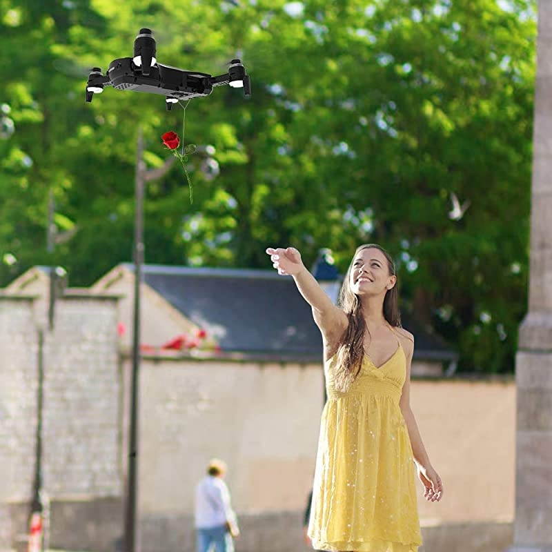 Drones with 4K Camera for Adults, IDEA21 5GHz WiFi FPV Live Video with Adjustable 120 Wide-Angle Camera and Quadcopter, RC Quadcopter Helicopter,15 Mins Flight Time (IDEA21)