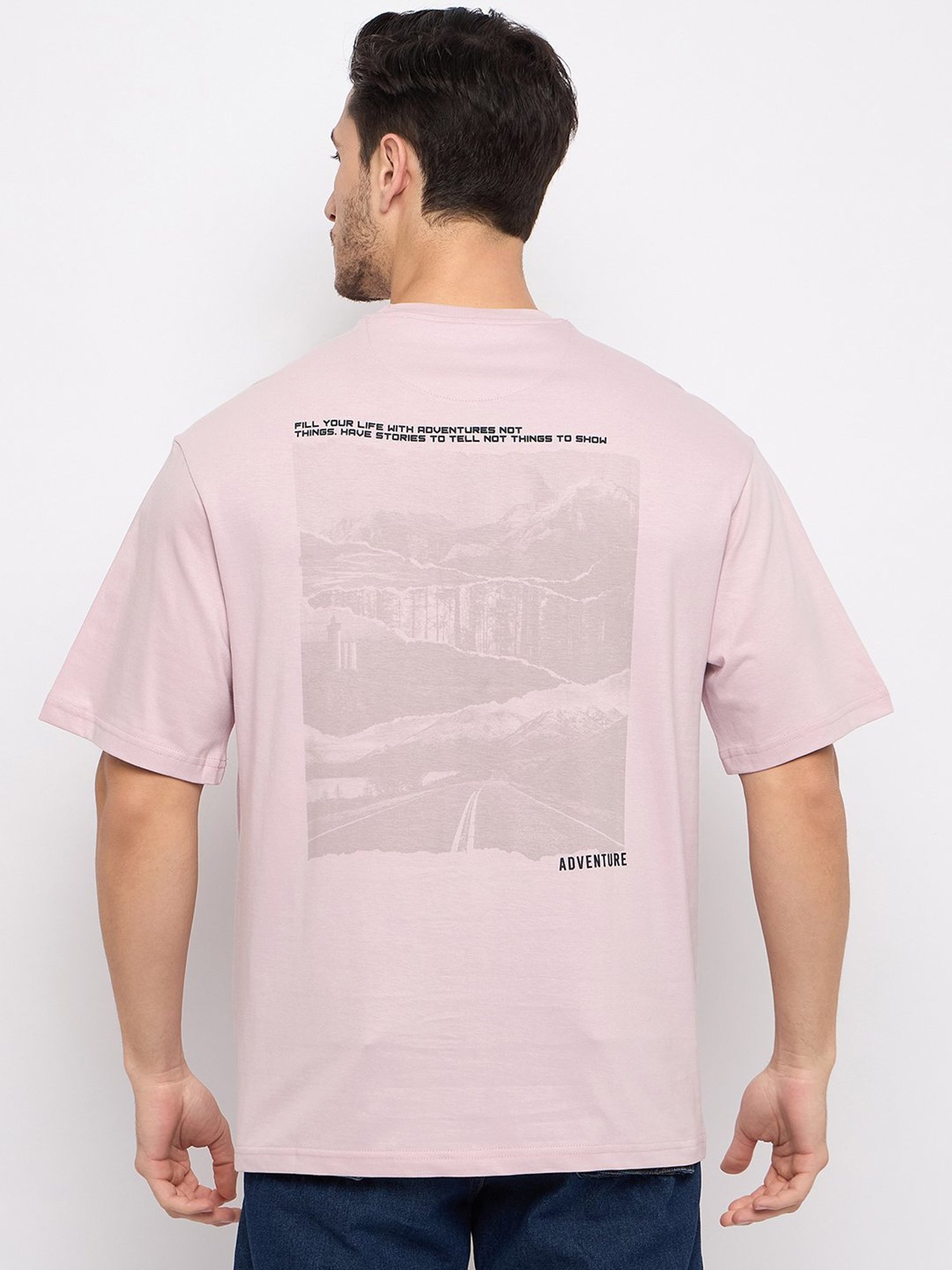 Duke Lilac Loose Fit Printed T-Shirt