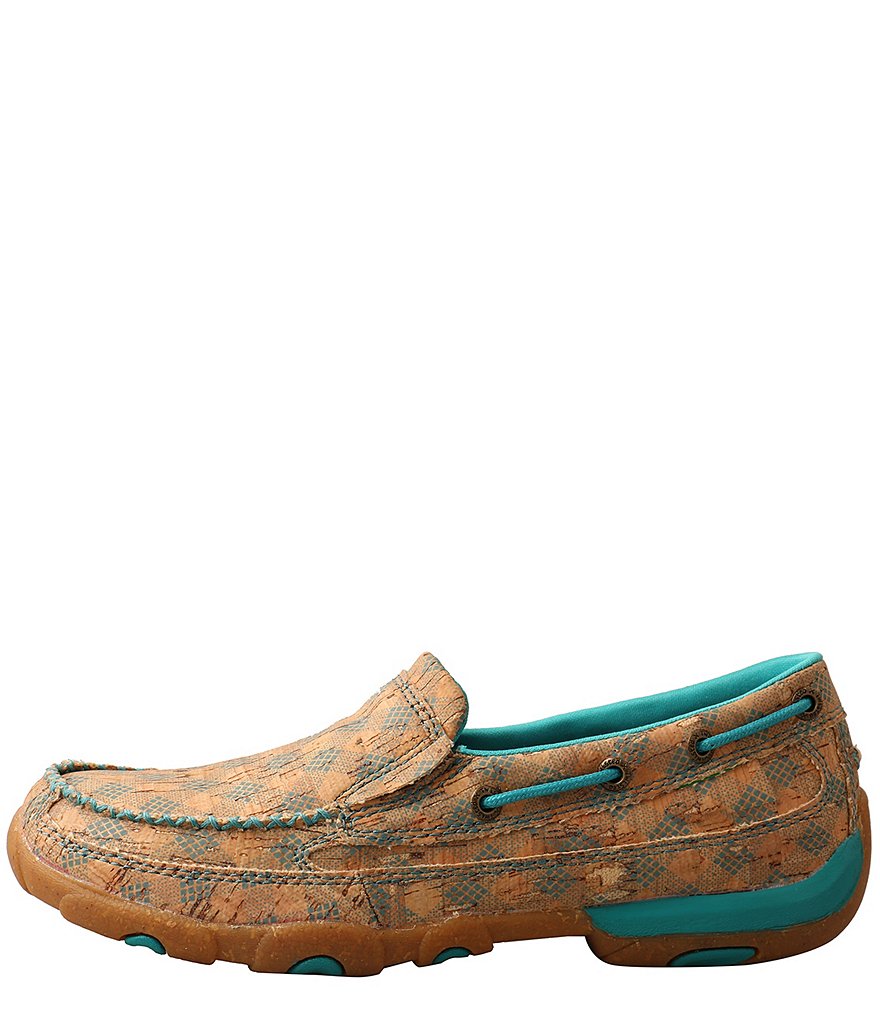 Twisted X Women's Printed Cork Slip-On Driving Mocs