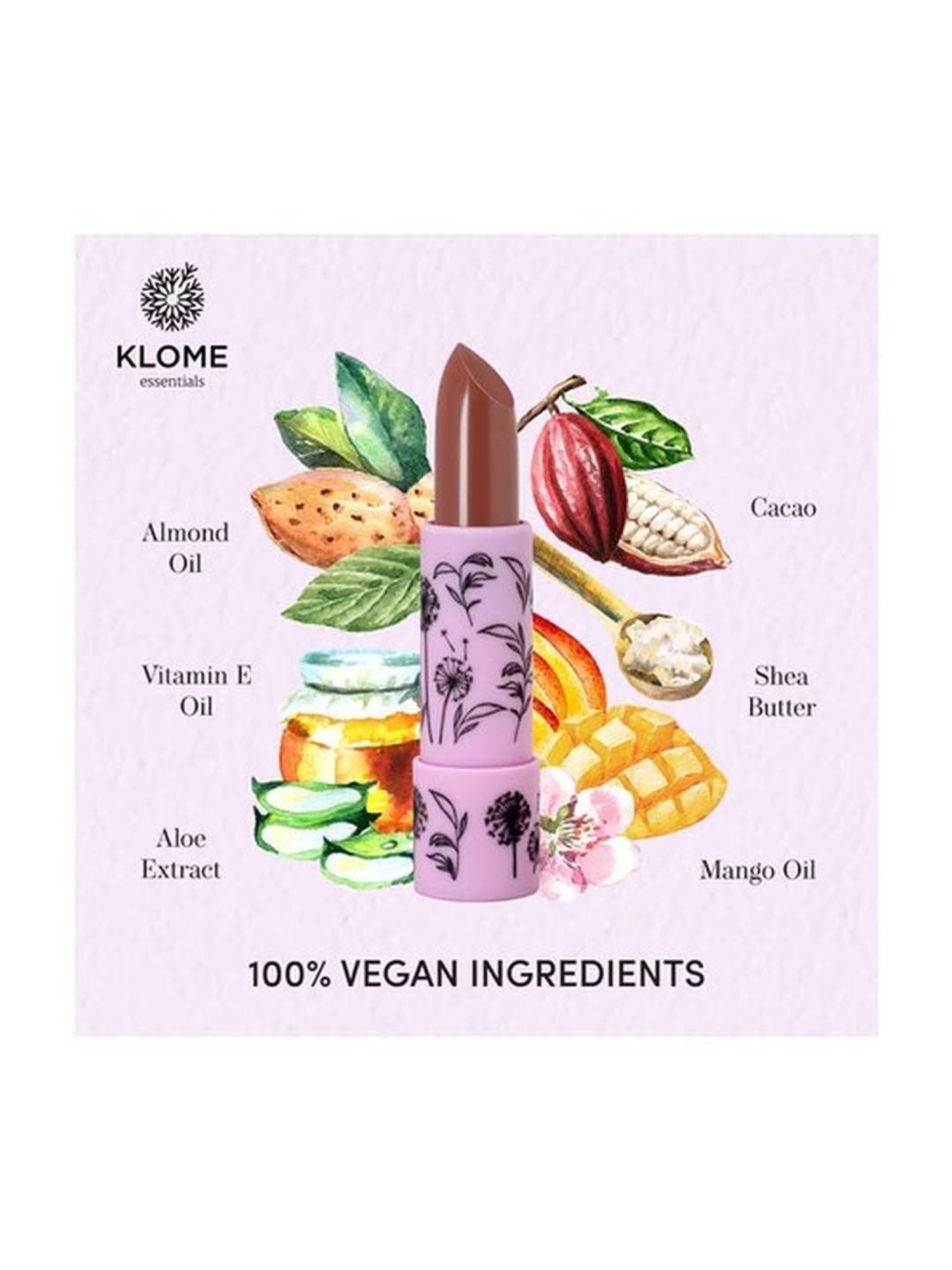 Klome Essentials Lipstick Clovewood - 4 gm