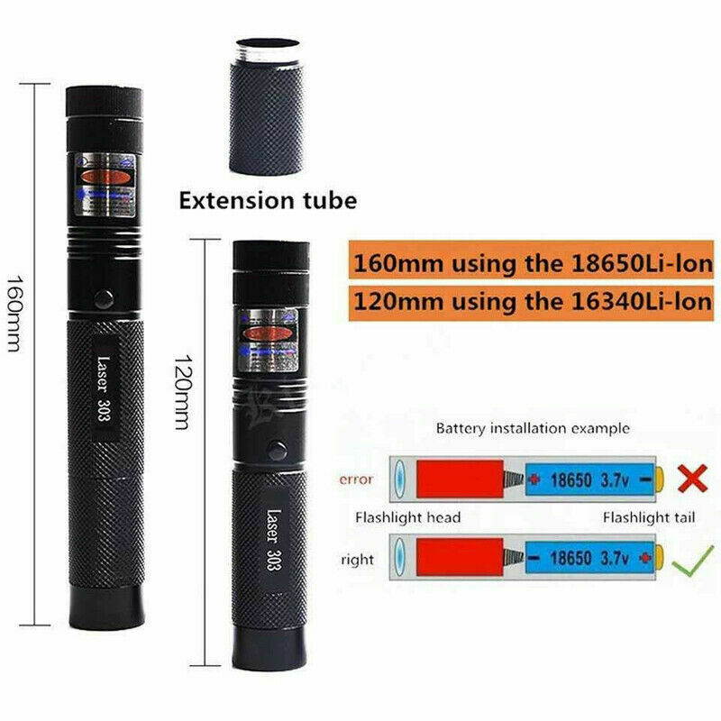 532nm 50Miles Pointer Pen Burning Beam Green Light USA High Power Military Laser