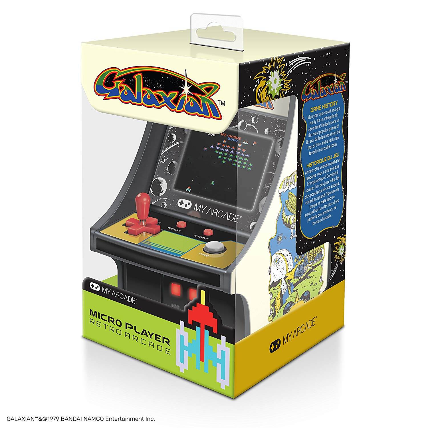 MY ARCADE Bandai Namco GALAXIAN 6" Micro Arcade Machine Portable Handheld Video Game