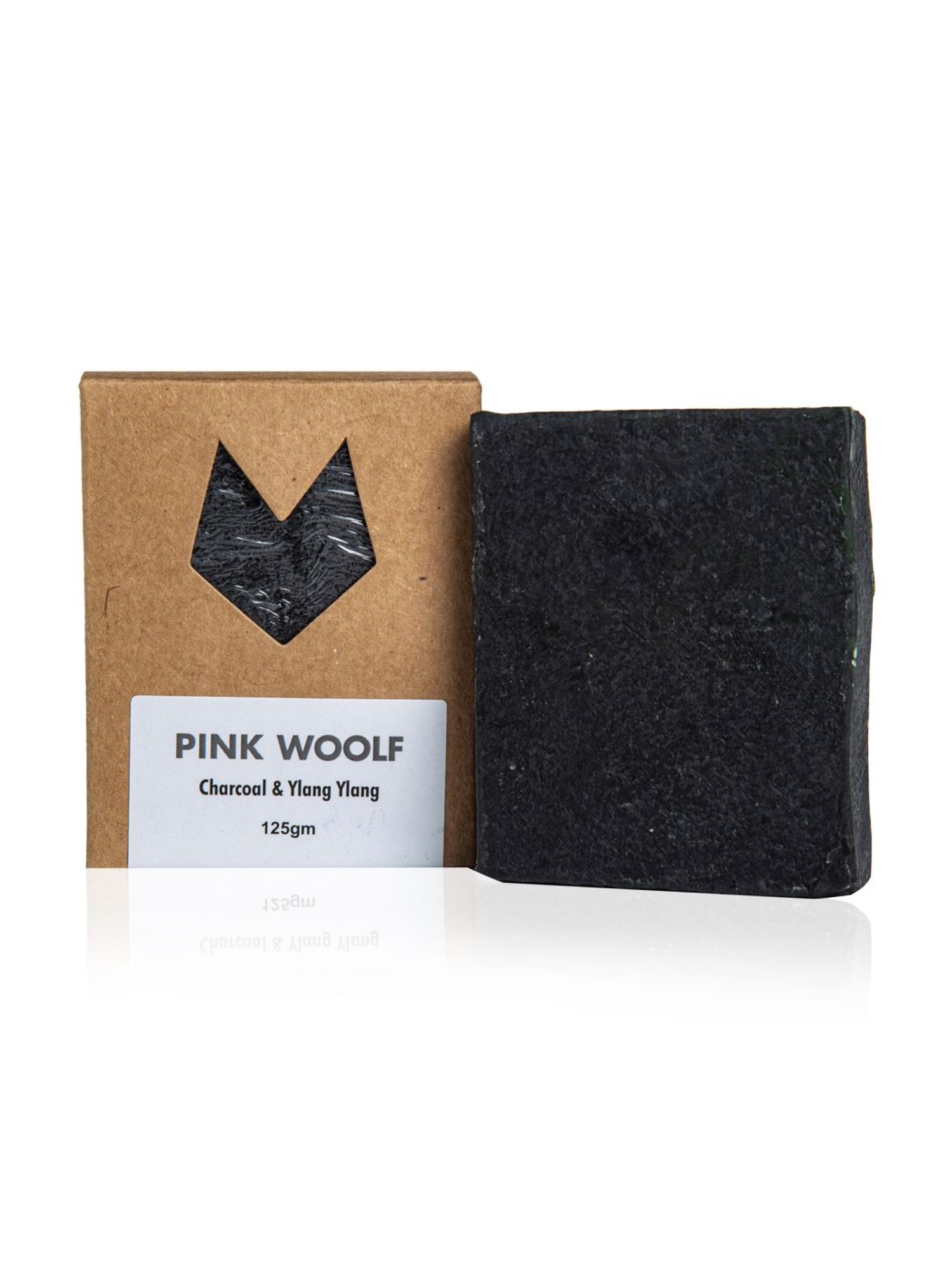Pink Woolf Organic Bath Soap Bar Charcoal & Ylang Ylang - 125 gm
