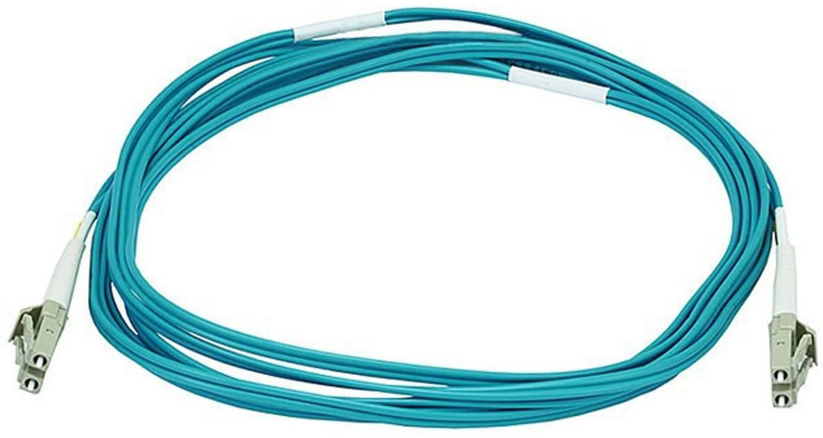 Monoprice 106387 3-Meters LC/LC Multi Mode Duplex 10GB Fiber Optic Cable - Aqua