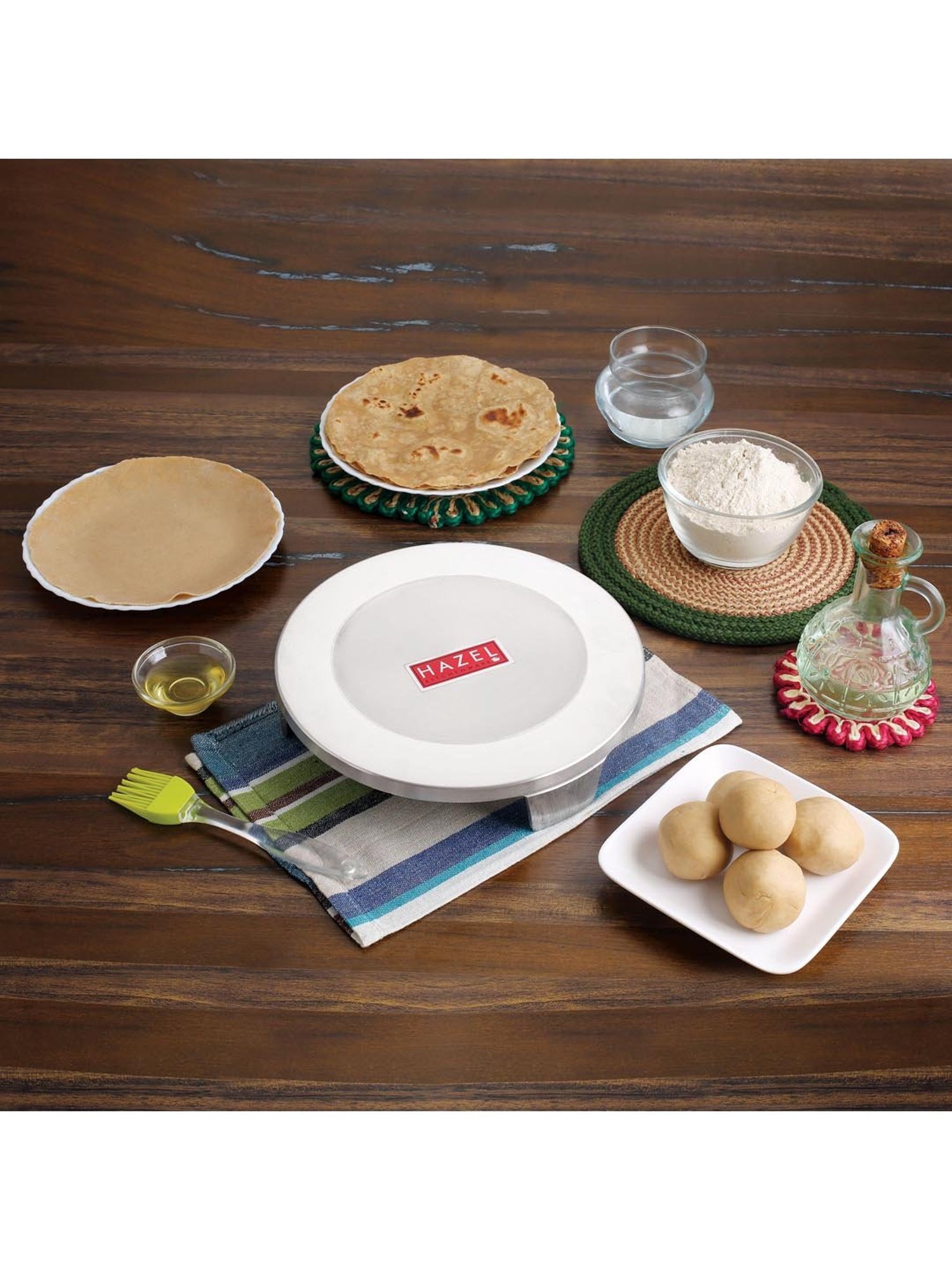 The Indus Valley Brown 6 Piece Wooden Cooking Tool Set