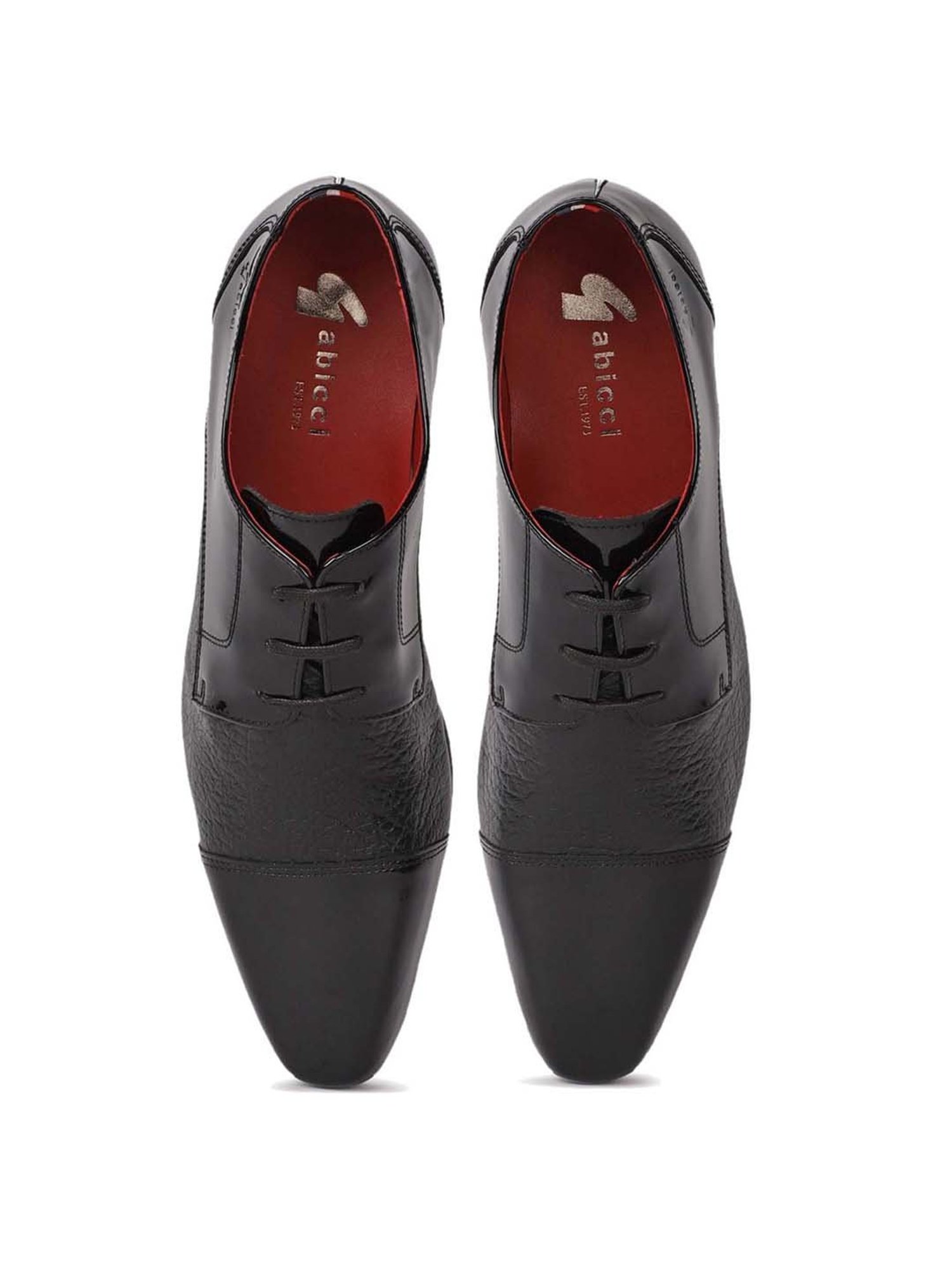 Gabicci Men's Flare Black Derby Shoes