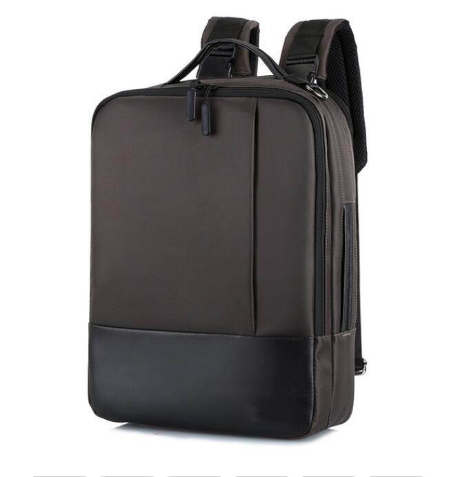 ESTONE 1815# Travel Laptop Backpack Business Slim Durable Daypack with USB Charging Port College Computer Bag Backpack Hiking Backpack Rucksack Gym Bag for Men Women Fits 15.6 Inch Laptop, Brown