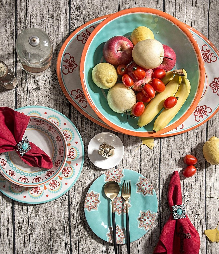 HiEnd Accents Western Melamine Serving Bowl