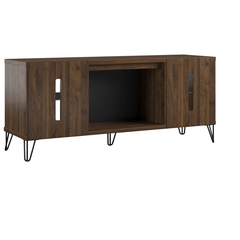 70" Concord Fireplace Tv Stand Walnut - Novogratz