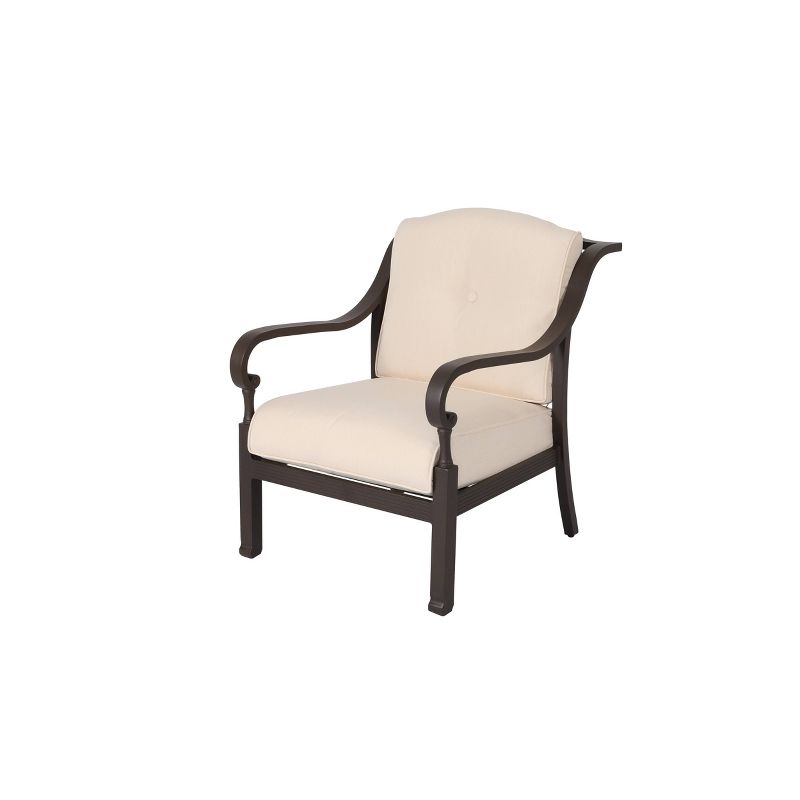 4pc Outdoor Aluminum Sofa Set Brown - Nuu Garden