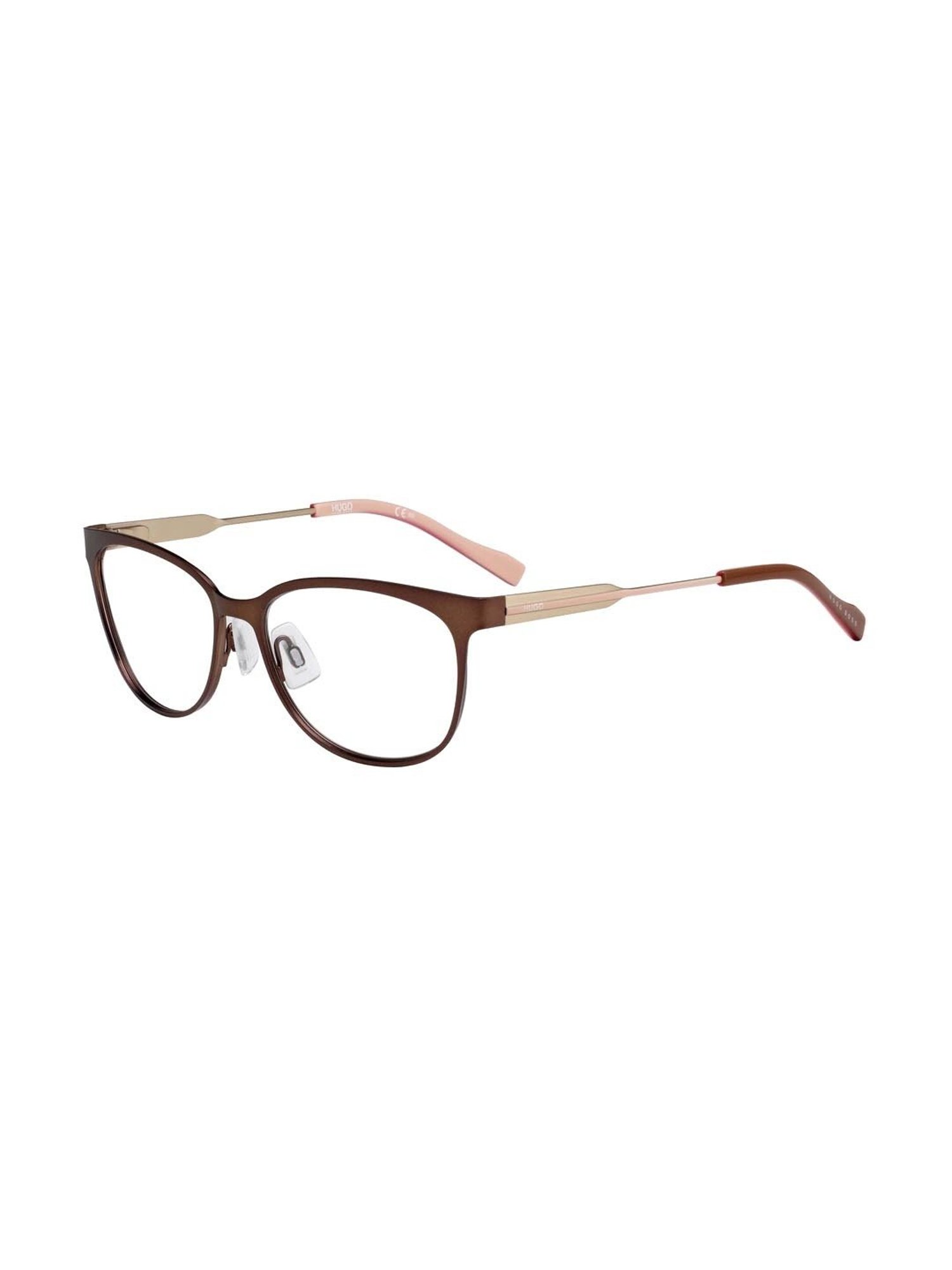 HUGO Brown Oval Eye Frames for Women