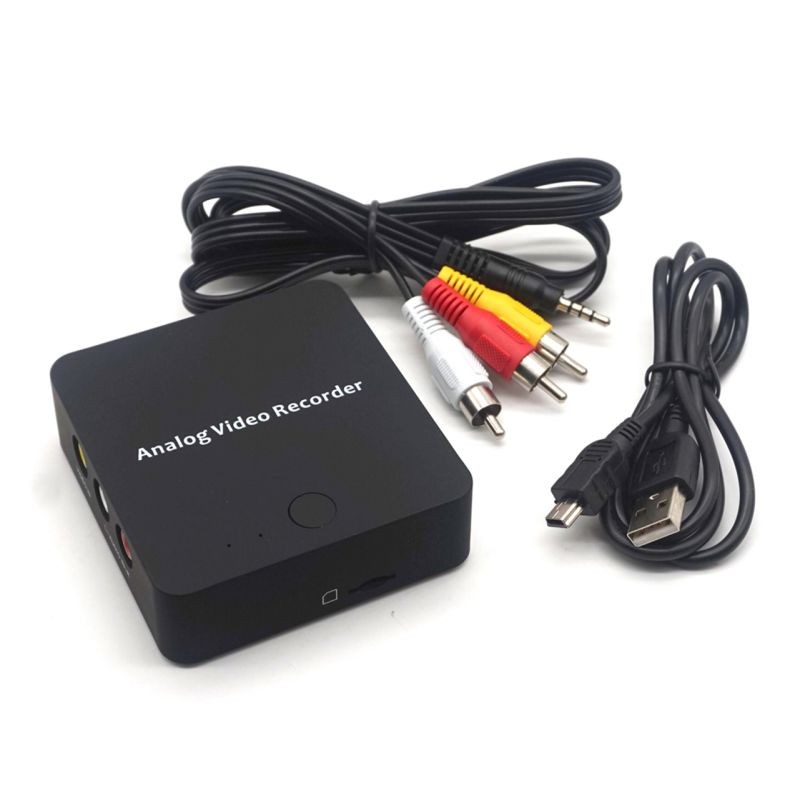 Plugadget VHS Digital Converter Video Recorder Device for VCR DVD DVR Camcorder AV Tape TO SD Media Analog File Digitizer