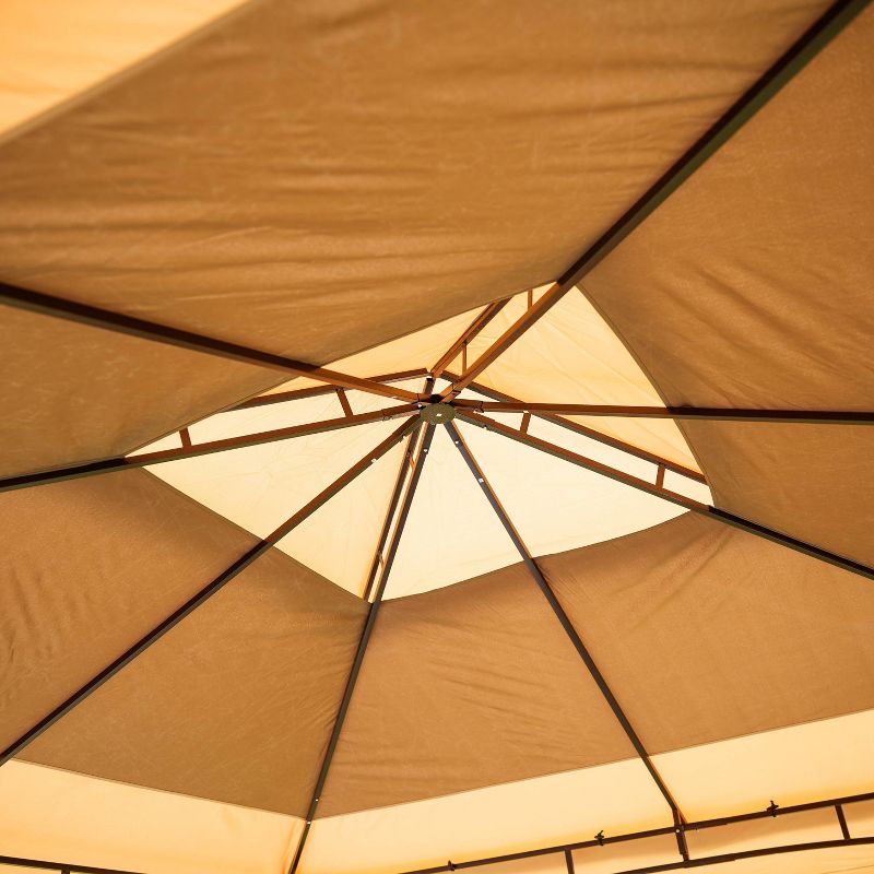 10' x 10' Patio Gazebo with Sunshades - Patio Festival