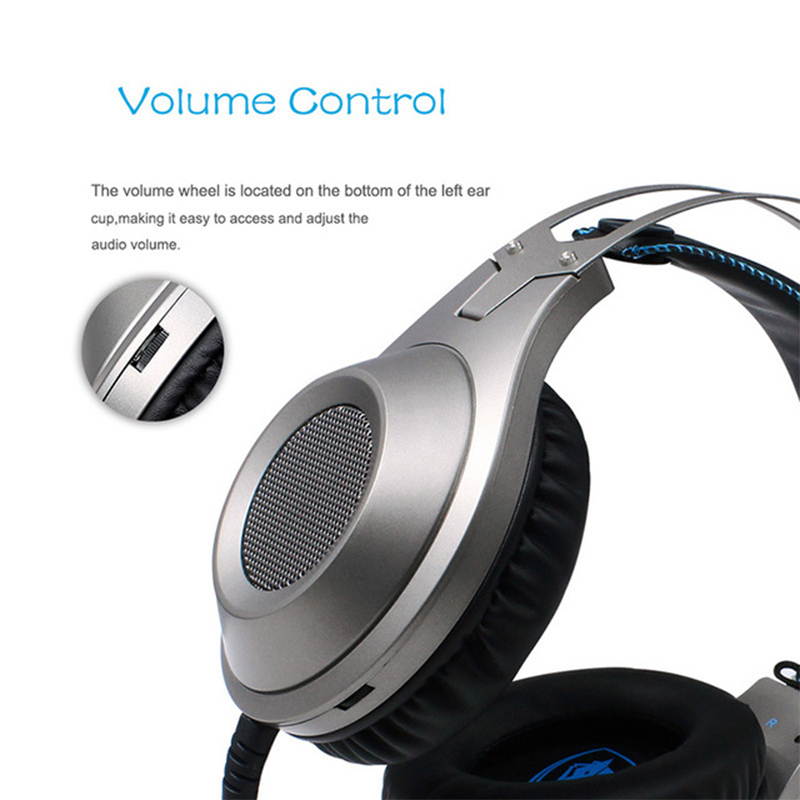 3.5mm Stereo Computer Wired  Headset E-Sports Game Headphones Connector Circumaural Headset