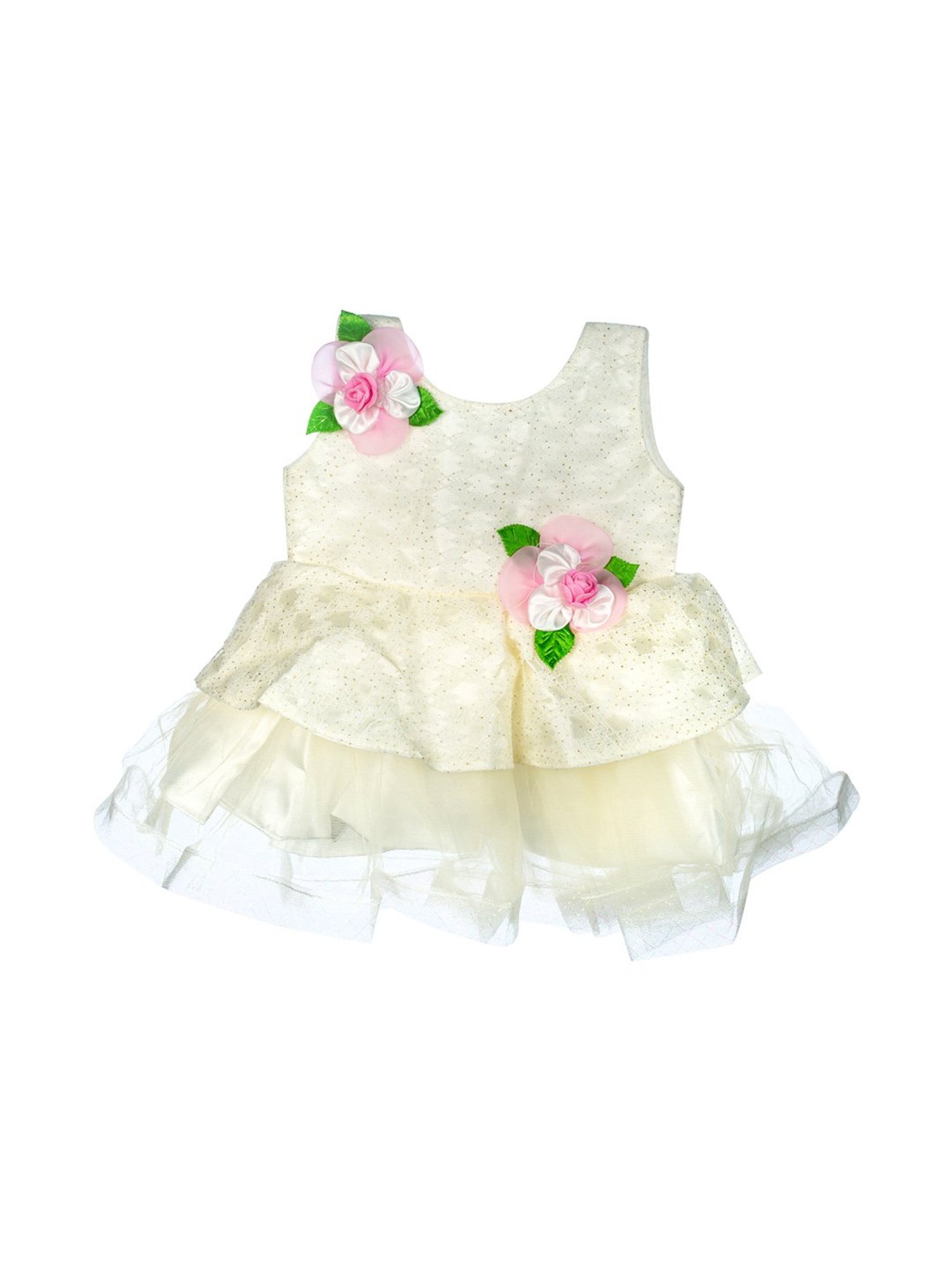 Mee Mee Kids Cream Applique Dress