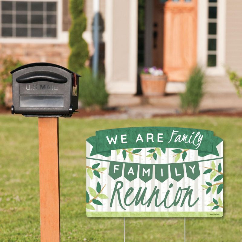 Big Dot of Happiness Family Tree Reunion - Family Gathering Party Yard Sign Lawn Decorations - We Are Family Party Yardy Sign
