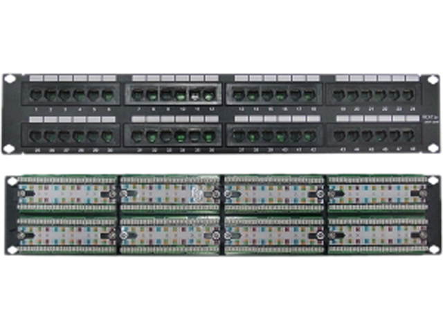 4xem 4XRMC5EPP48 48 Port CAT5E Rackmount Patch Panel