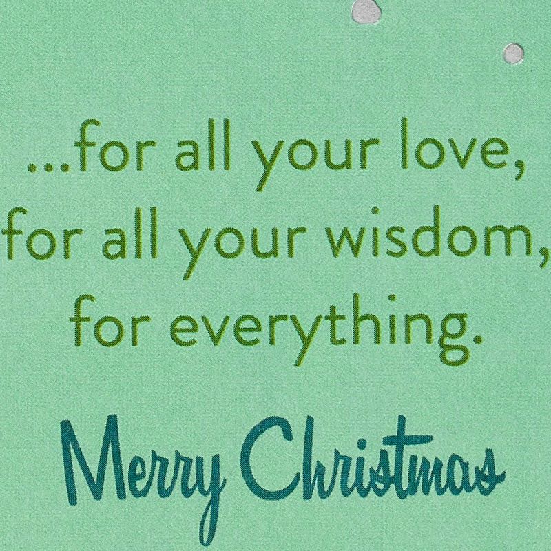 Thanks Christmas Greeting Card for Dad